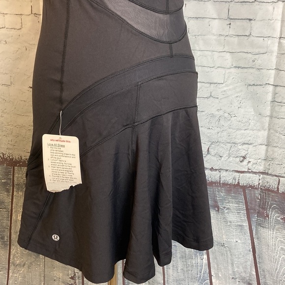 Lululemon NWT Love All Tennis Dress Size 6 Sheer Mesh Vacation Gym Athletic Gorp - Picture 6 of 16